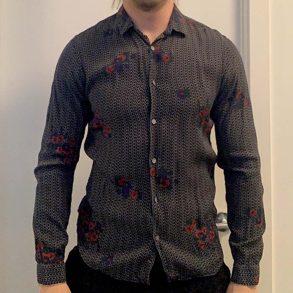 The Kooples mens medium button up shirt